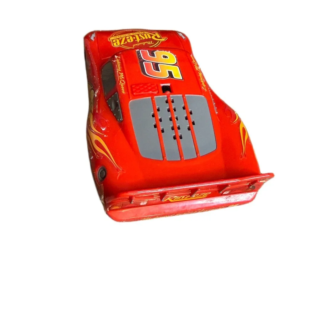 Disney Pixar‎ Cars Lightning McQueen 95 Rust-eze Red Race Car Thinkway Toys 8in